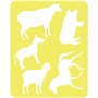 Трафарет-раскраска контурный, СТАММ "Домашние животные", пакет, европодвес - фото 14744