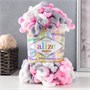 Пряжа Alize Puffy Color 100% Микрополиэстер 100гр №6370 белый/серый/розовый 23005 - фото 15063