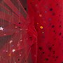 Фатин мелкий со звезочками 15см 22м Цв. красный С17 - фото 16295