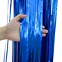 Дождик-шторка 1*2м, цвет синий металлик - фото 16401