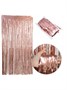 Дождик-шторка 1*2м, цвет розовое золото металлик - фото 16403