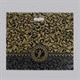 Пакет "Версаль" чёрный, полиэтиленовый с вырубной ручкой, 70 мкм 50*60см - фото 16480
