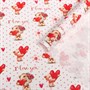 Бумага упаковочная глянцевая "Мишка с сердечком", 70*100см - фото 16503