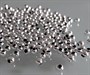Бусины пластик 10мм 20гр Цв.металлик серебро  - фото 16548
