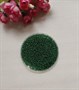 бисер Китай №10 50 гр прозрач.т.зеленый с серебр.линией - фото 17905