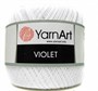 Пряжа YarnArt Violet 100% хлопок 50гр, Цв.1000 Отбелка - фото 18031