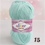 Пряжа Alize cotton gold 55% хлопок/45% акрил №15 Водная зелень 106228 - фото 18059