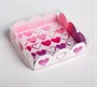 Коробка д/кондитерских изделий с PVC-крышкой «С Любовью», 10,5*10,5*3см - фото 18205