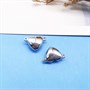 Магнитный замочек с петельками, сердце 11мм, н-р 2шт, цвет серебро - фото 18356
