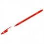 Ручка шариковая СТАММ "555" красная, 0,7мм, тонированный корпус - фото 19489