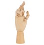 Деревянная модель-манекен рука правая 25см  - фото 19756