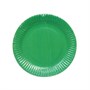 Набор одноразовых тарелок 18см 10шт, цв зеленый - фото 19848