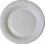 Набор одноразовых тарелок 18см 10шт, цв серый - фото 19892