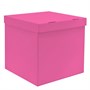 Коробка д/воздушных шаров Розовая, 60*60*60см - фото 20477