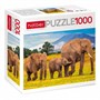 Пазл «Слоны в саванне», 1000 элементов - фото 20799