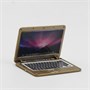 Кукольный ноутбук MacBook золотой, 1 шт 108788