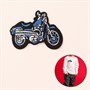 Термоаппликация «Мотоцикл», 8 × 6 см, цвет синий - фото 21335