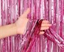 Дождик-шторка 1*2м, цвет розовый металлик - фото 22169