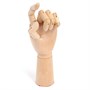 Деревянная модель-манекен рука левая 25см  100402