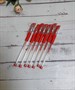 Ручка гелевая красная 0,5мм AIAI - фото 22625