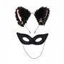 Комплект маска + ободок с кошачьими ушками - фото 22957