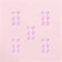 Декоративный элемент Мармеладный мишка 12*18мм, цв розовый, н-р 2шт - фото 24954
