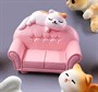 Котик на диване мини-фигурка 3,2*4,1см - фото 25066