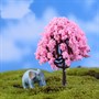 Дерево миниатюрное, Сакура розовая 6см - фото 25404