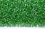 Бисер Preciosa 10/0 20гр Чехия цв.08256 зеленый, серебряная линия внутри - фото 25468