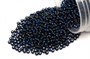 Бисер Чехия preciosa 5гр цв.67100 синий, серебряная линия внутри - фото 25516