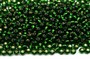 Бисер Чехия preciosa 5гр цв.57060 зеленый, серебряная линия внутри - фото 25532