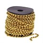 бусины пластик 6мм металлик золото на нити 1м 45р  112784
