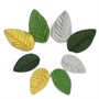 листья тканевые н-р 10-15шт, цв т. зеленый - фото 26762