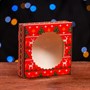 Подарочная коробка сборная с окном "Новогодний орнамент", 11,5х11,5х3см - фото 26960