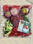 Набор сухоцветов красная гипсофила+цветочки - фото 27504