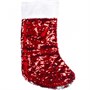 новогодний носок с пайетками красный - фото 28109