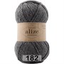 Пряжа Alize Wooltime 75% шерсть/25% полиамид, 100г №182 Серый меланж 116275 - фото 30607