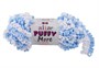 Пряжа Alize Puffy More 100% микрополиэстер, 150г №6266 Белый/Голубой 116316 - фото 30643