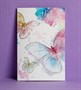 Открытка "С Днём Рождения!" тиснение, акварельные бабочки, 12х18см - фото 31394