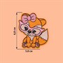 Термоаппликация «Лиса в очках», 5,8×6,8см, цвет оранжевый - фото 31395