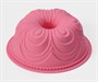 Форма силикон д/выпечки Доляна «Немецкий кекс. Торжество», d=22,5см, цвет розовый - фото 31963