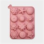 Форма силикон д/выпечки Доляна «Цветы», 12яч, 20,5×15,6×2см, цв. розовый - фото 32044