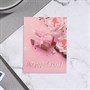 Мини-открытка "Поздравляю!" розовый фон, 7*9см - фото 33519