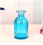 Сосуд стеклянный "вазочка" Цв. голубой 7*14 см 802