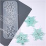 Форма силикон 19*11,5см 8 снежинок 001   121835