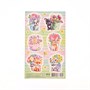 Наклейки «Зверята с цветами» 10*16см 123130