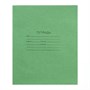 Тетрадь 12л косая линейка, зеленая обложка, белизна 90%  28743