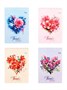 Блокнот А6, 40л в клетку, Floral notebook, на гребне, МИКС 1шт 125665