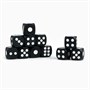 Кубики игральные, 1.2*1.2см, чёрные 1шт 125676