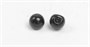 Глаза пришивные, н-р 2 пары, размер 1шт 1.4см, чёрные 126419